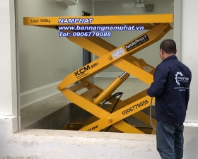 BÀN NÂNG THỦY LỰC 1000KG LẮP TẠI SÂN BAY TÂN SƠN NHẤT