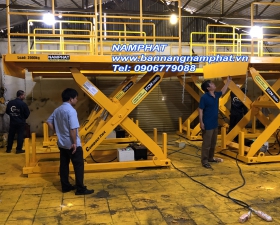 BÀN NÂNG THỦY LỰC 2000KG CUNG CẤP CHO CTY NHẬT TẠI KCN VISIT 1