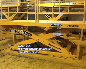 BÀN NÂNG THUỶ LỰC 1200 KG LẮP TẠI KCN SÓNG THẦN III