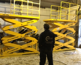 BÀN NÂNG 1000KG LẮP TẠI CTY THỦY SẢN